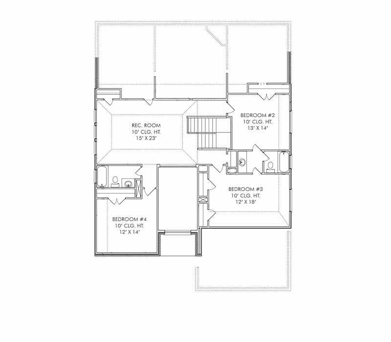 The Cambridge Floor Plan - Second Floor